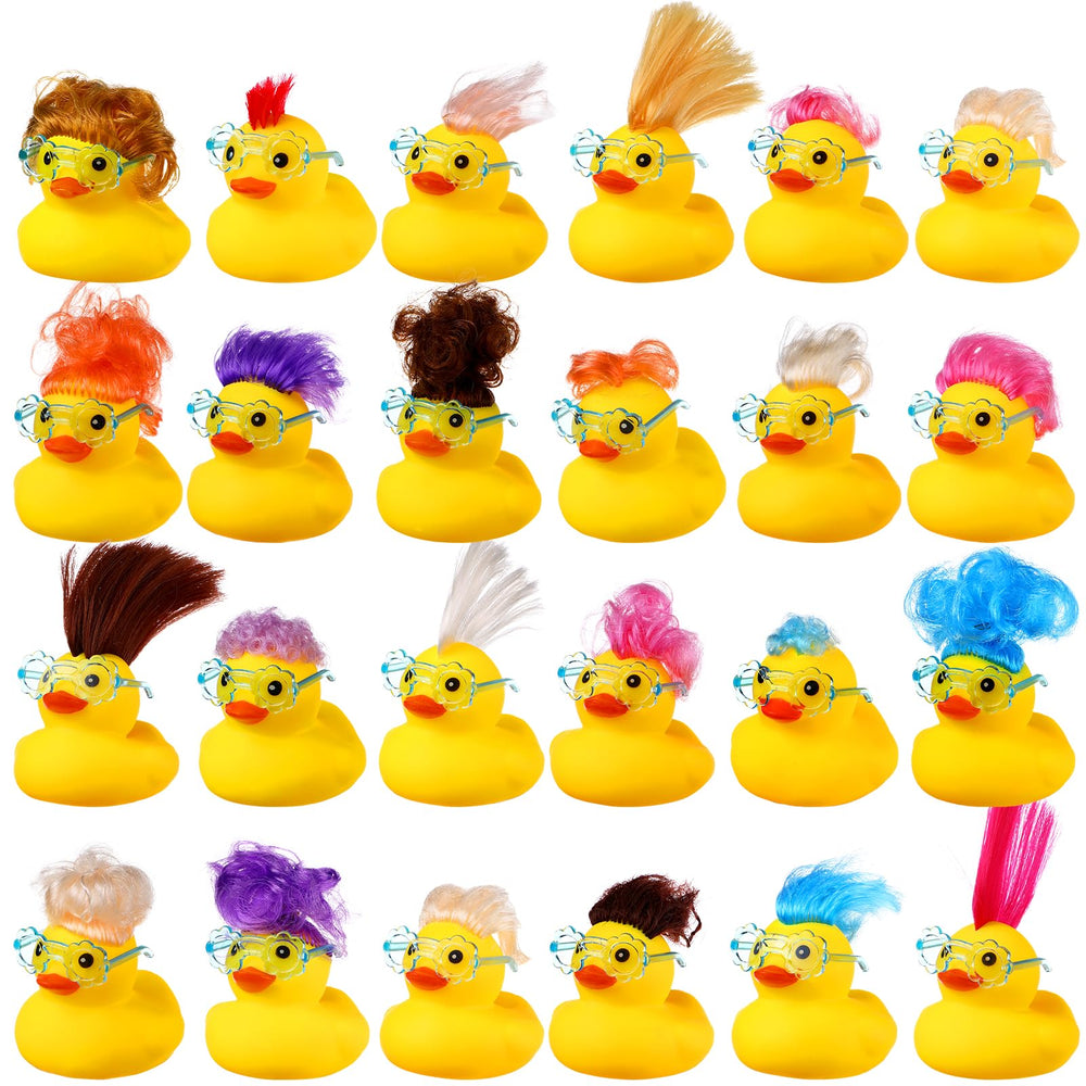 VercanMonth rubber ducks with blue sunglasses for bath time whimsy