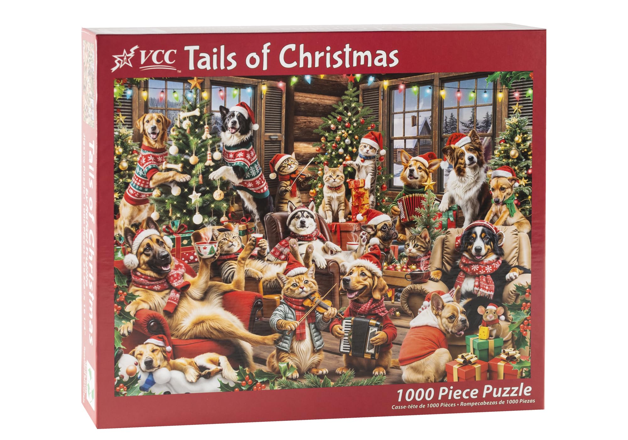 Vermont Christmas Company dog-cat-theme puzzle collection for animal lovers during holidays