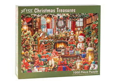 Vermont Christmas Company puzzle with randomly shaped pieces for engaging assembly