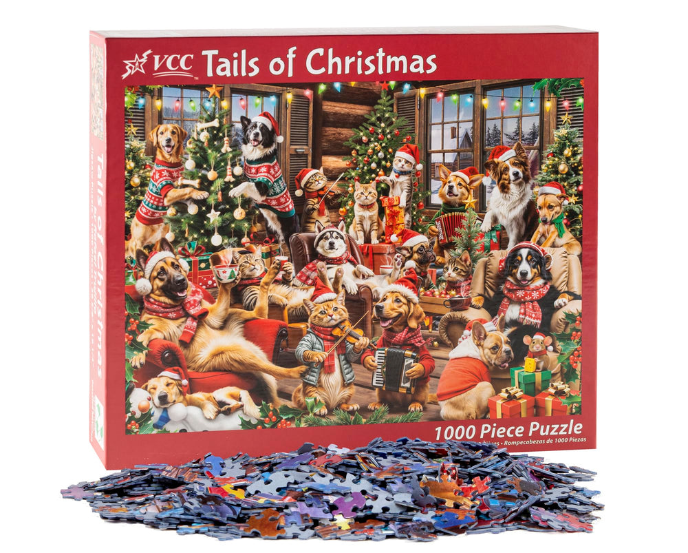 Vermont Christmas Company randomly-shaped pieces add variety and replay value