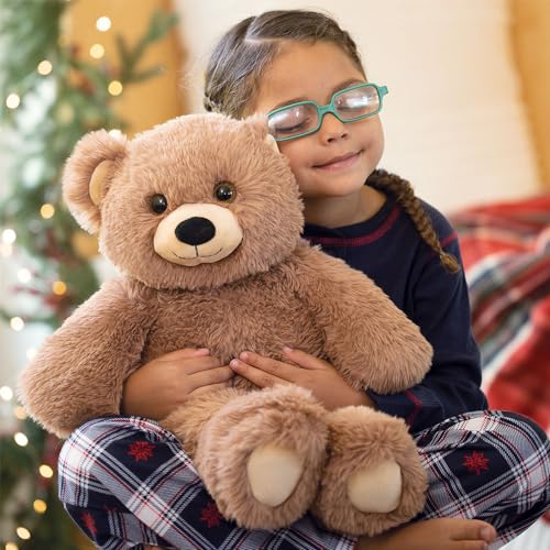 Vermont Teddy Bear Cuddly Soft hugging pose ideal for bedtime snuggles.