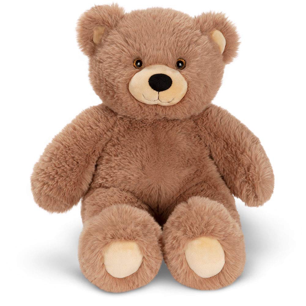 Vermont Teddy Bear Cuddly Soft recycled-stuffing and ultra-plush fur support eco-friendly cuddles.
