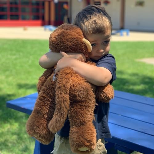 Vermont Teddy Bear Monkey 18-inch plush, perfect for gifts and cuddly decor.