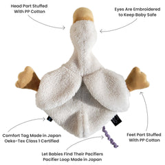 Veronea Helga soft toy with safe embroidery for baby play.