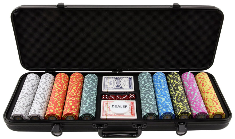 Versa Games chips stacked high to showcase prize-ready potential.