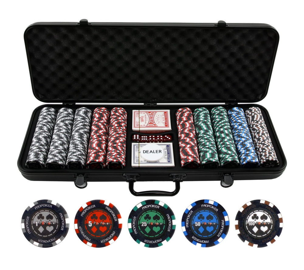 Versa Games Pro poker chips collection in vibrant colors for home games