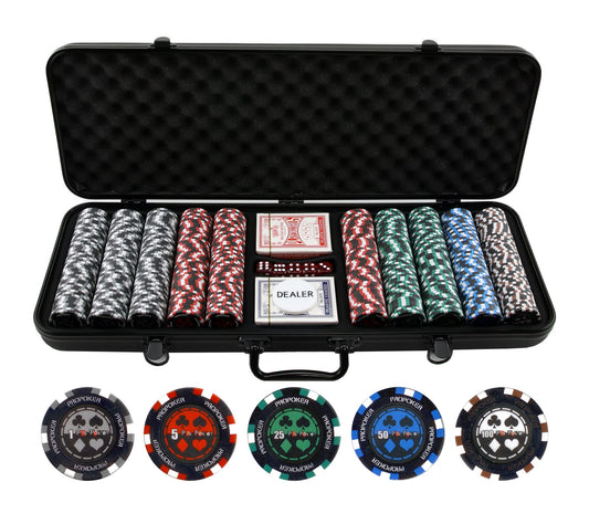 Versa Games Pro poker chips collection in vibrant colors for home games