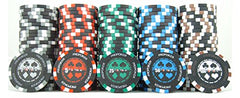 Versa Games Pro poker chips denominations centered for easy betting