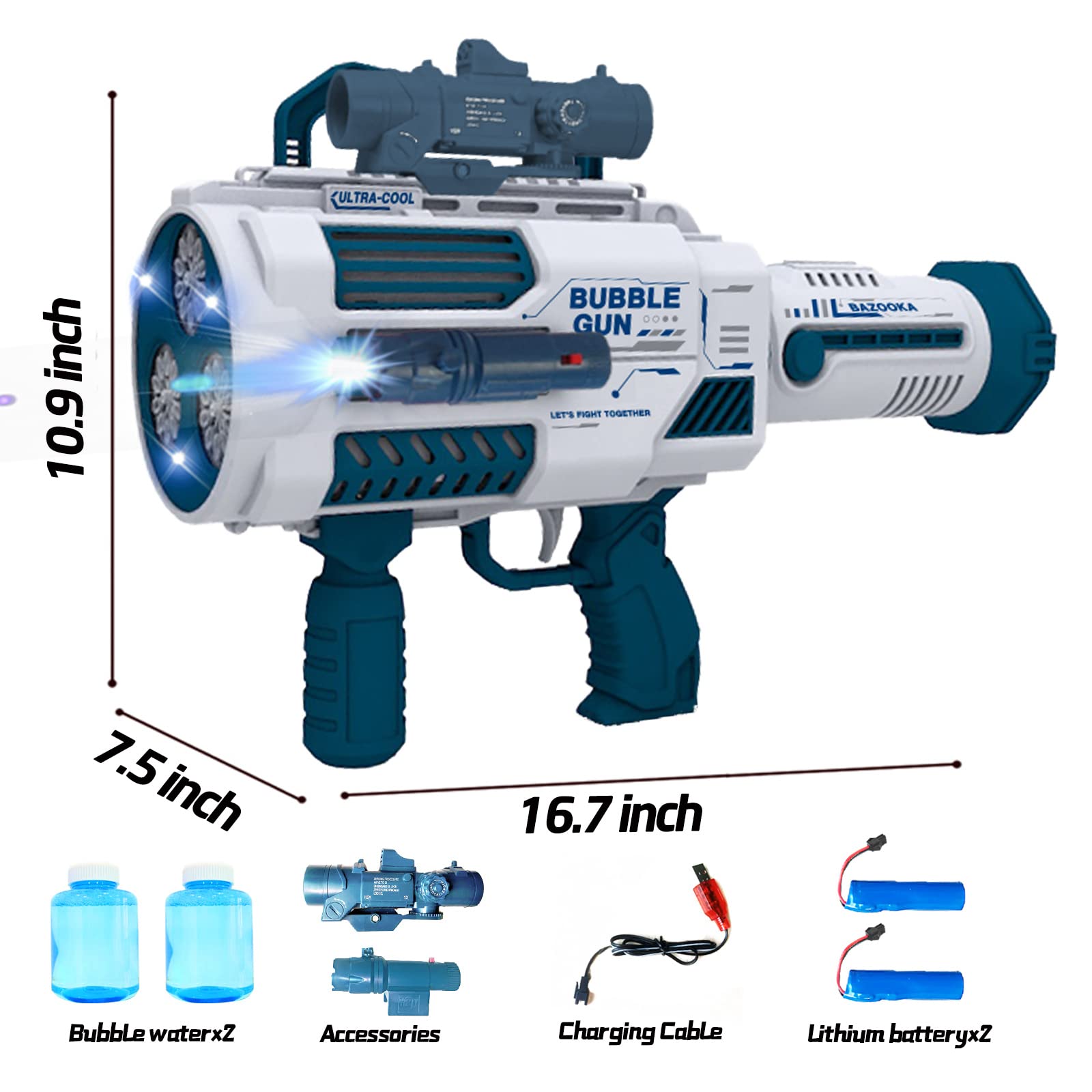 VERSDITAS bubble gun indoors boosting party atmosphere with thousands of bubbles.