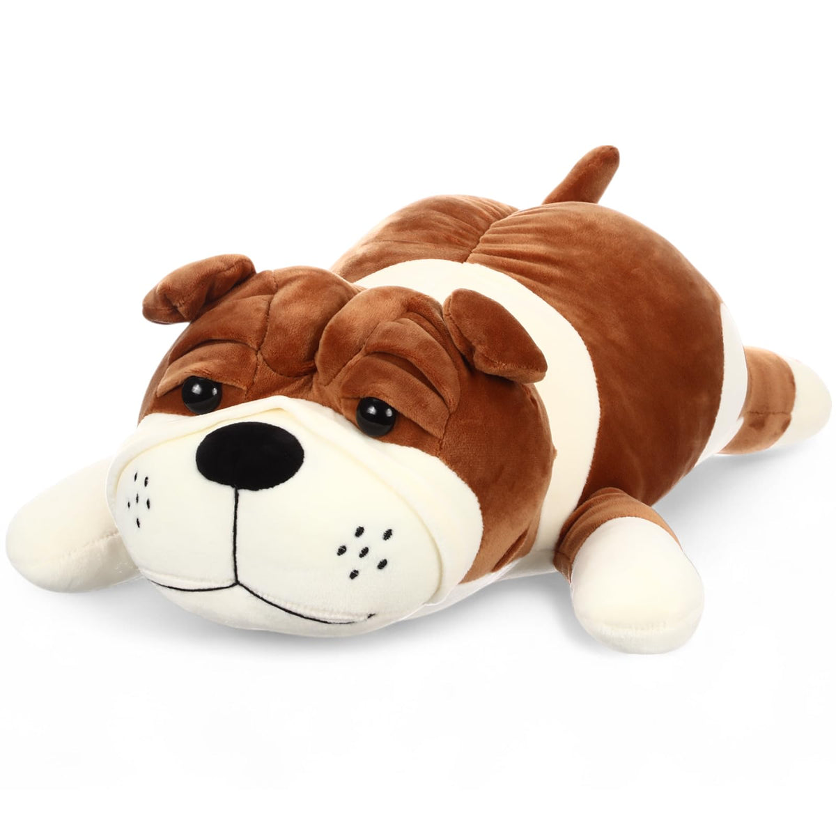 Vertintong 17.7-inch huggable dog plush, a cozy cuddle companion for kids.