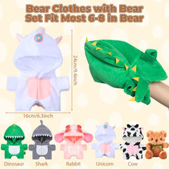 Vertintong bear-doll toy cotton clothes to spark creative styling.