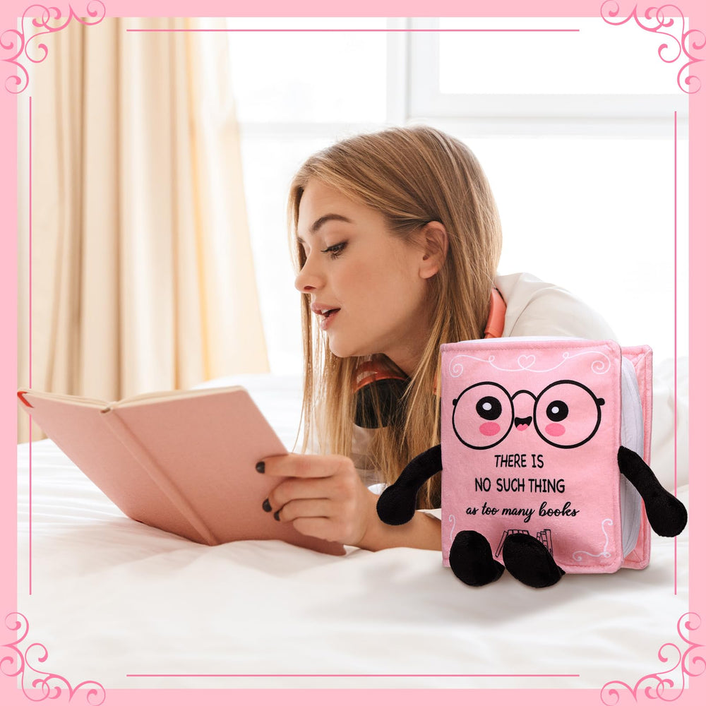 Valentine book plush by Vertintong perfect gift for book lovers and librarians.