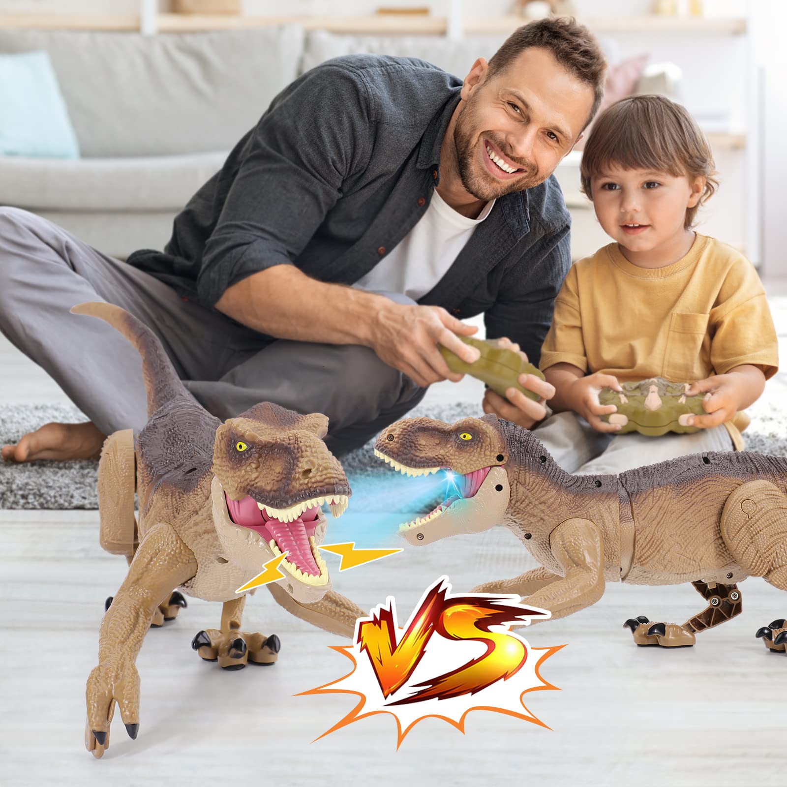 VERTOY remote-control dinosaur roaring feature for dramatic play