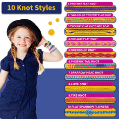 VERTOY extensible-braiding-rings for secure, neat weaving during each bracelet project.