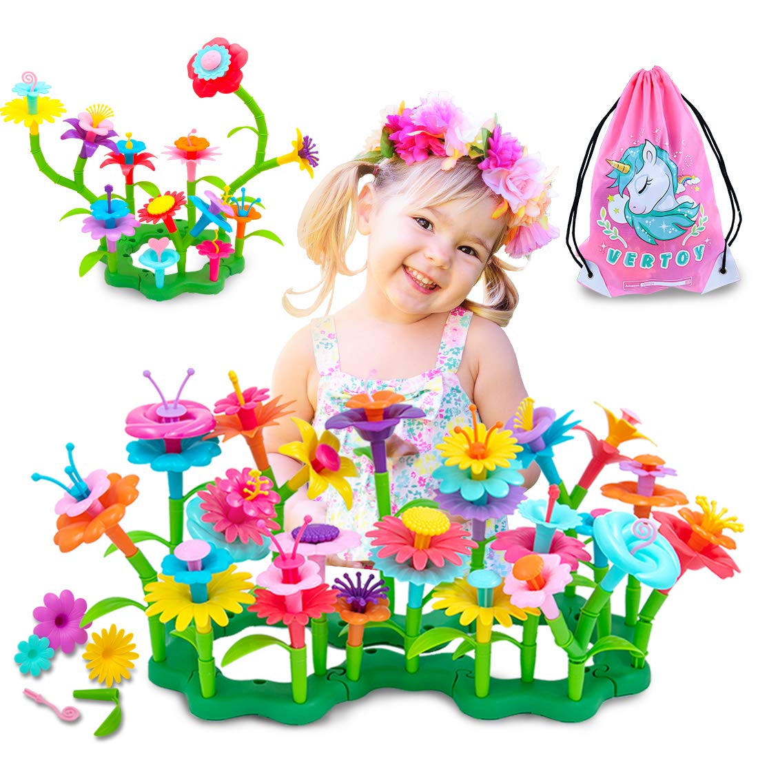 VERTOY flower garden base piece for sturdy, creative garden builds.