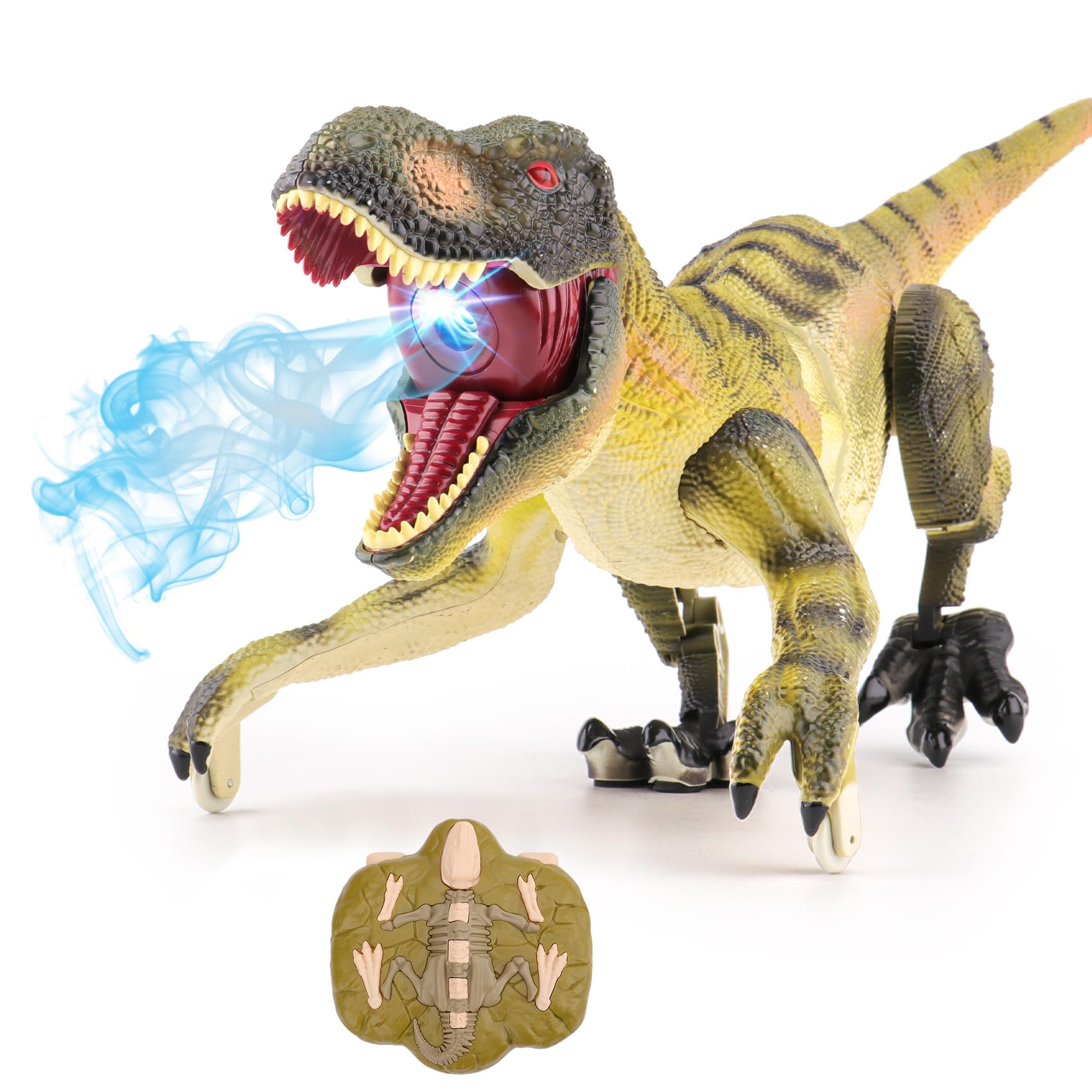 VERTOY remote control dinosaur T-Rex walking action supports imaginative play indoors and outdoors.