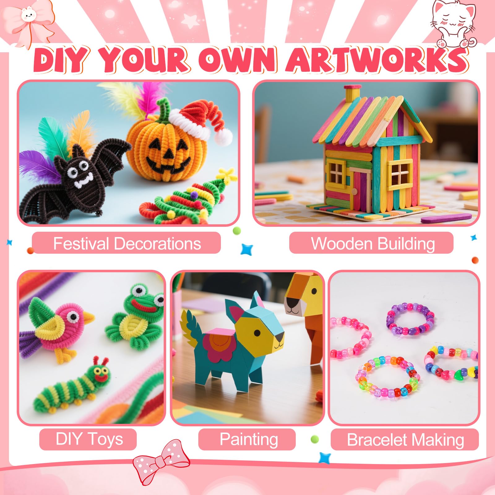 VERYHDSN glitter glue adds sparkle to kid-made decorations