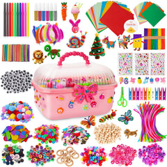 VERYHDSN large craft box keeps art supplies organized for kids