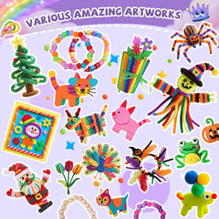 VERYHDSN materials feature googly eyes and pom-poms for playful characters.