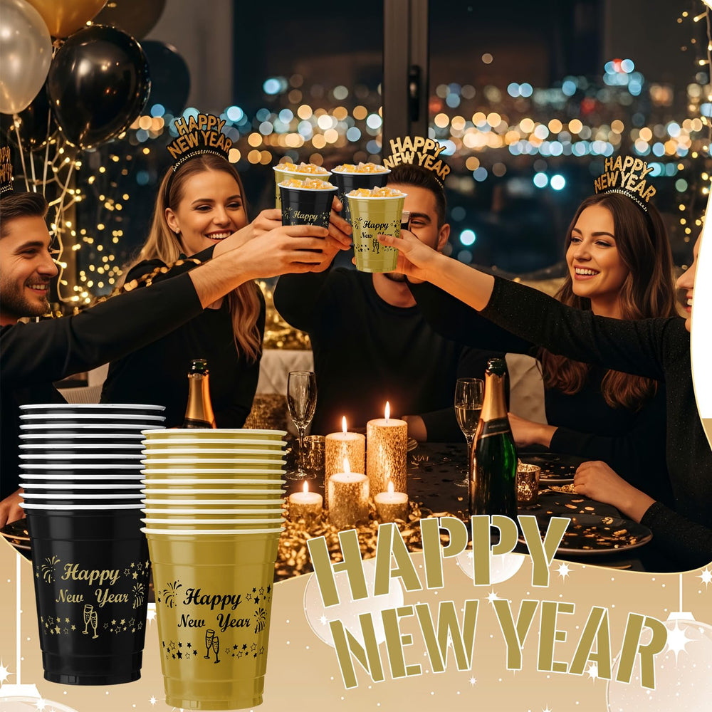 Vesici winter party cups ideal for dorms and gatherings.