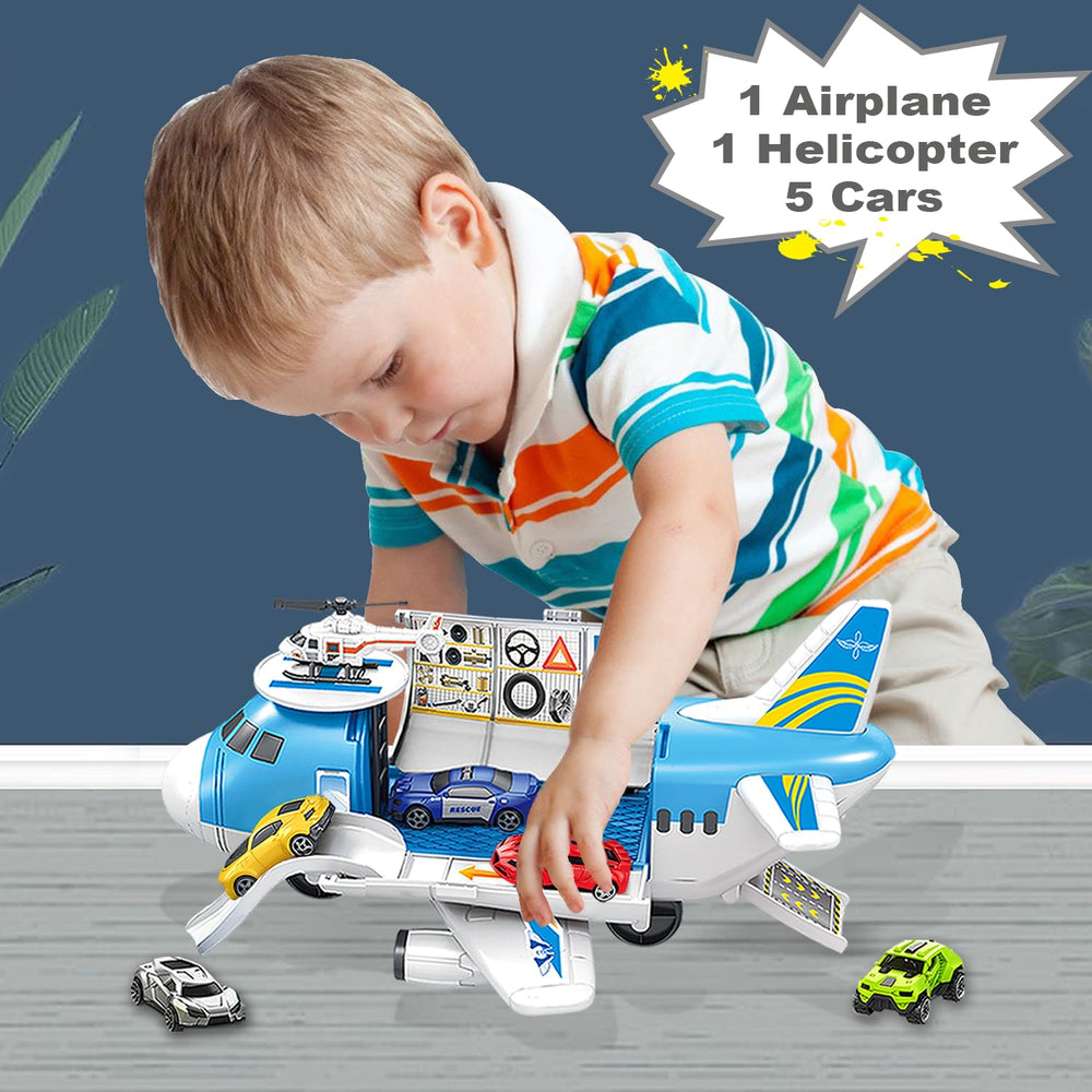 VESIHOLO plane toy includes a helicopter for varied play scenarios