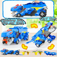 VESIHOLO storage-ready dino truck with parking spaces