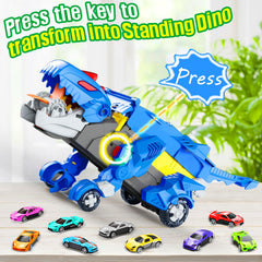 VESIHOLO dinosaur truck with carry handle for portable play