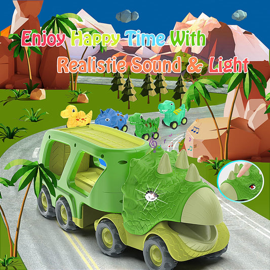 Veslier 4-pack dino cars designed for imaginative, independent fun.