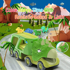 Veslier 4-pack dino cars designed for imaginative, independent fun.