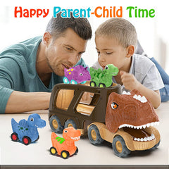 Veslier four-pack dino cars for storytelling and group fun
