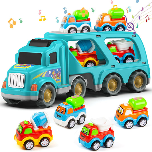 Veslier transport truck for kids' imaginative play and pretend deliveries.