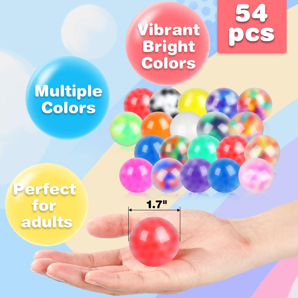 VESPRO 18-styles stress balls close-up shows varied textures for tactile focus.