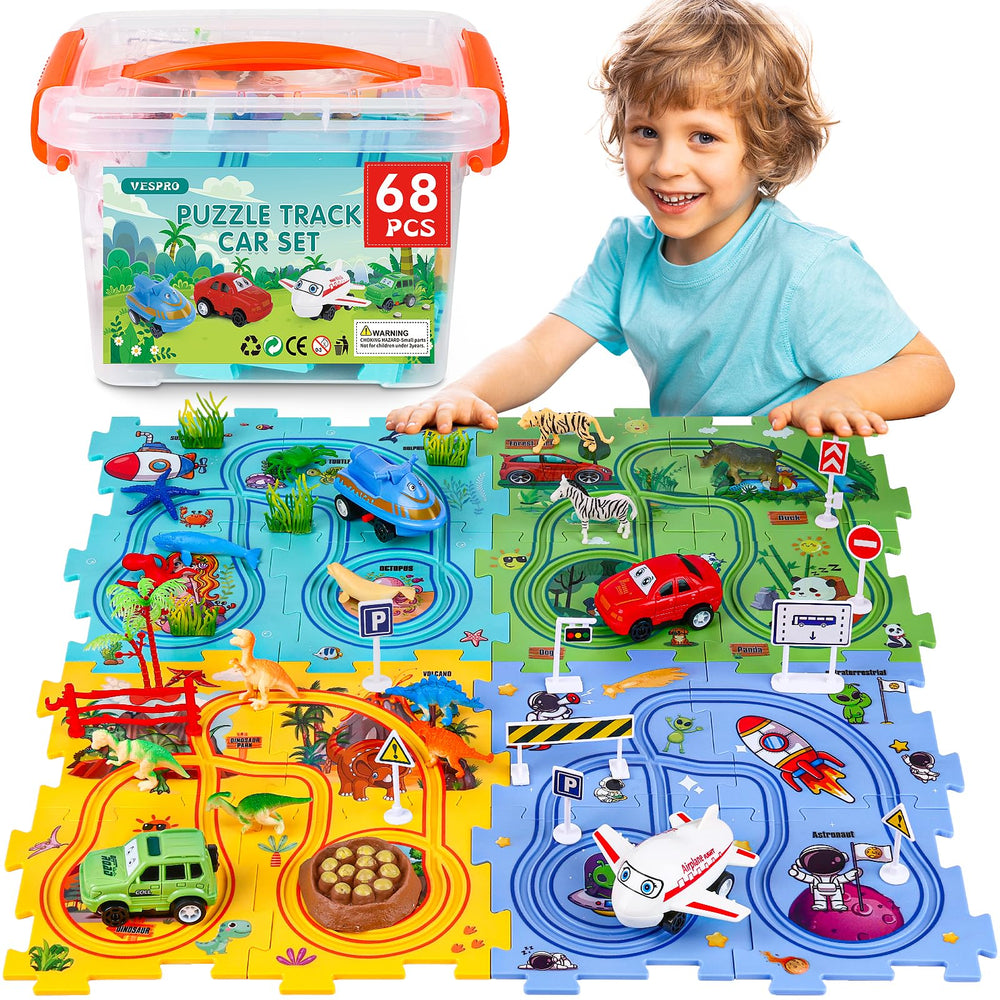 VESPRO 4 Series puzzle tracks spark creative layouts for toddlers