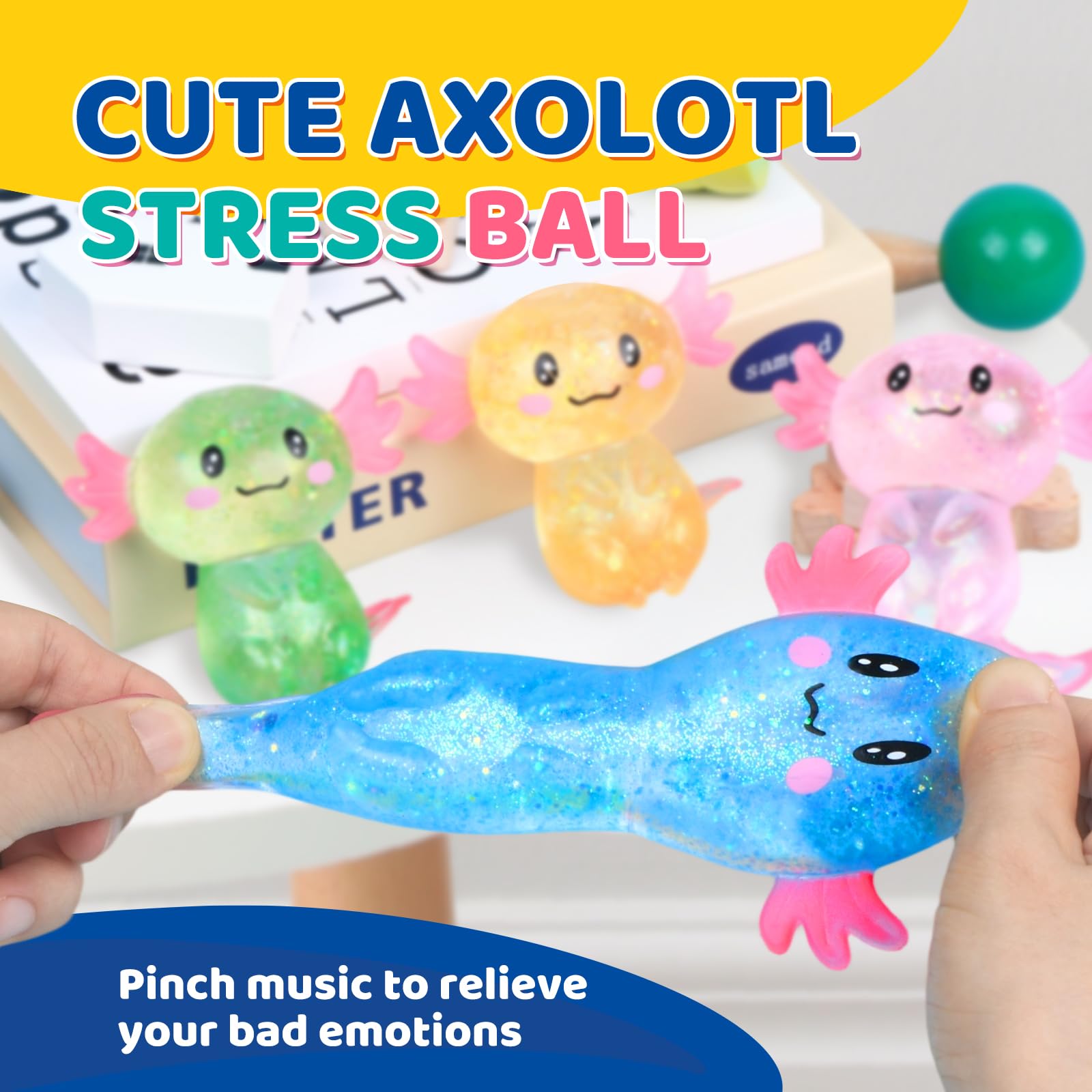 VESPRO BPA-free TPR stress ball is durable for daily use by kids and adults.