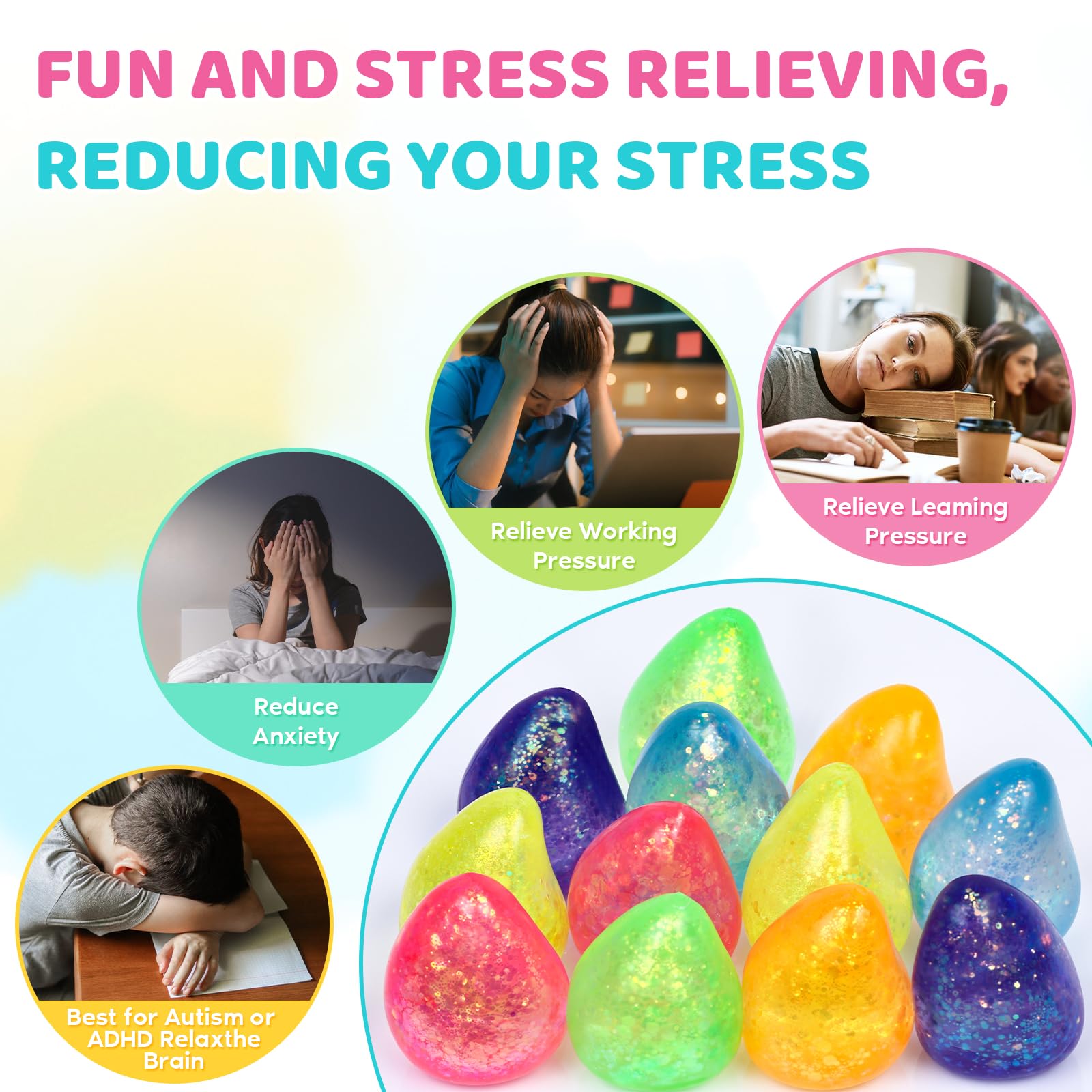 VESPRO gift box presentation stress balls ideal as a thoughtful present
