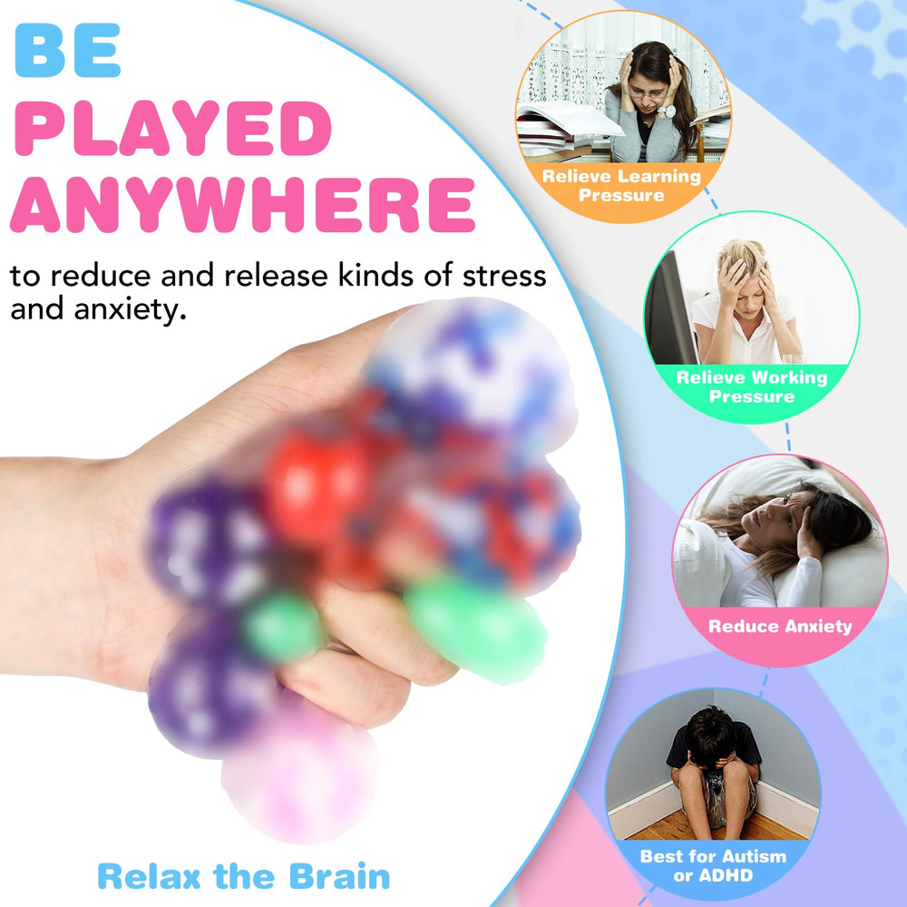 VESPRO party favors stress balls boxed for celebrations and gifting.
