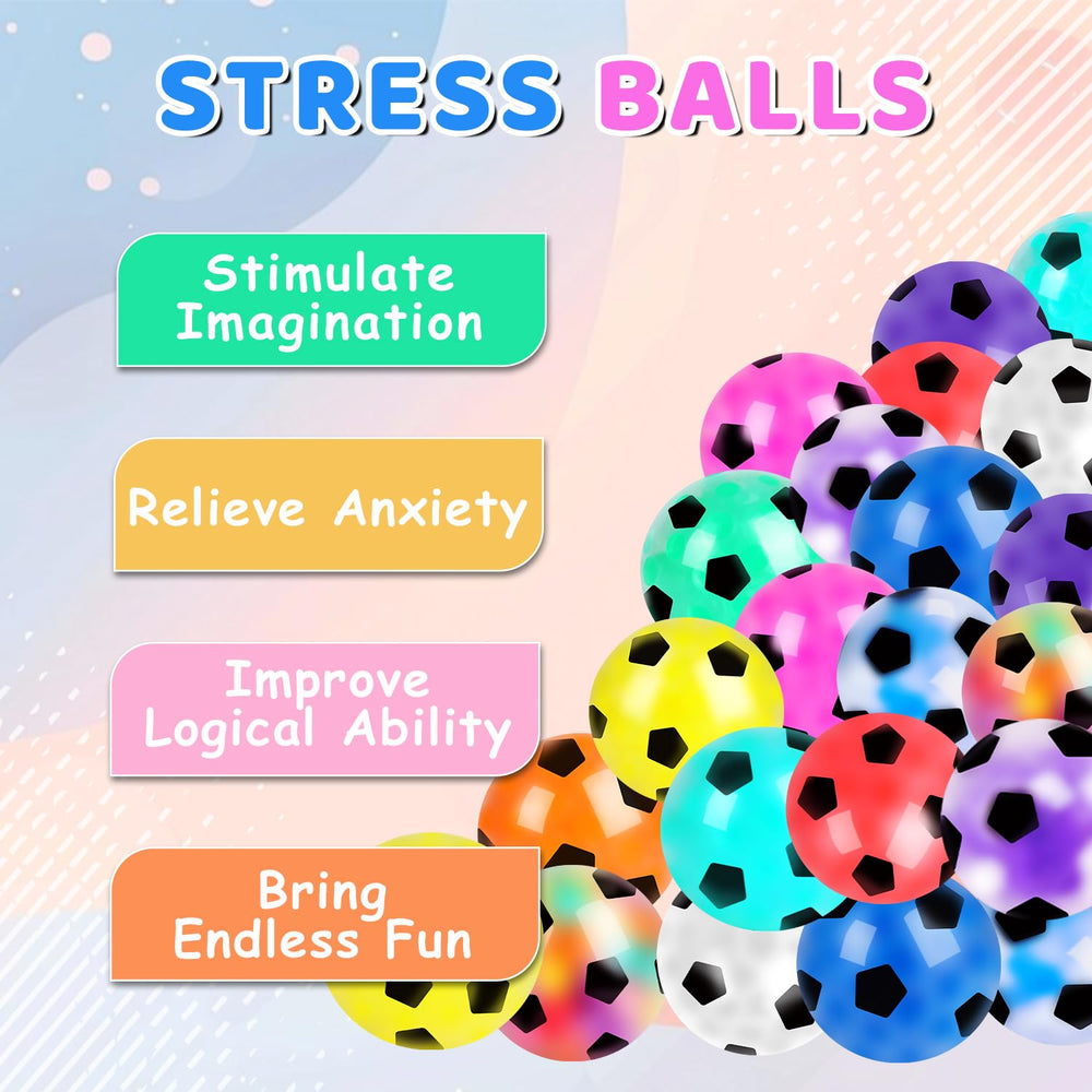 VESPRO soccer-styled stress ball close-up showing textured surface for tactile relief.