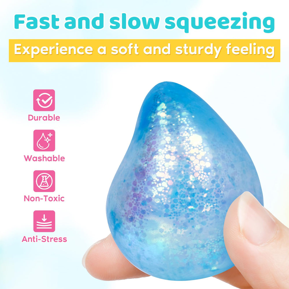 VESPRO soft gel texture stress ball highlighting durable squeeze-friendly design