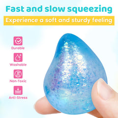 VESPRO soft gel texture stress ball highlighting durable squeeze-friendly design