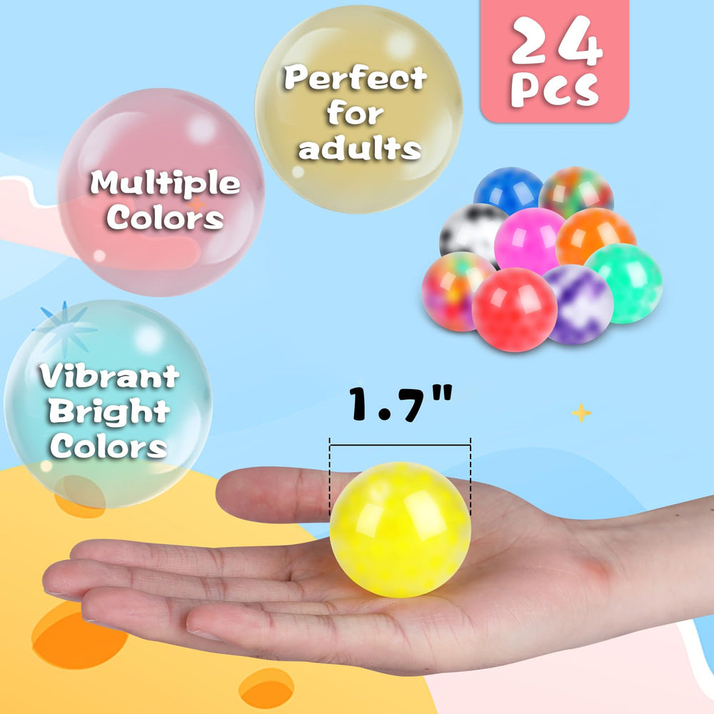 VESPRO squishy ball close-up showing soft texture ideal for tactile fidgeting.