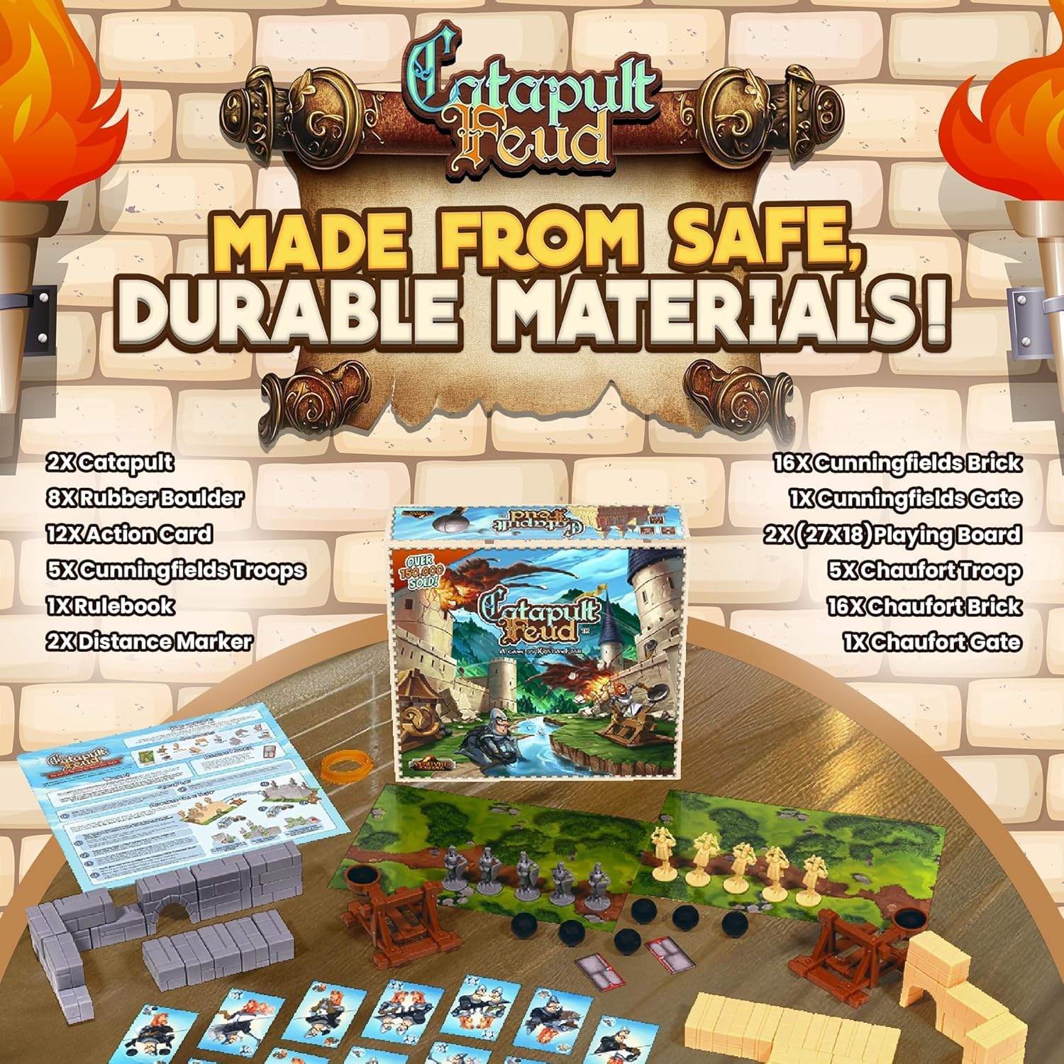 Quick setup scene from Vesuvius Media Catapult Feud for fast play.