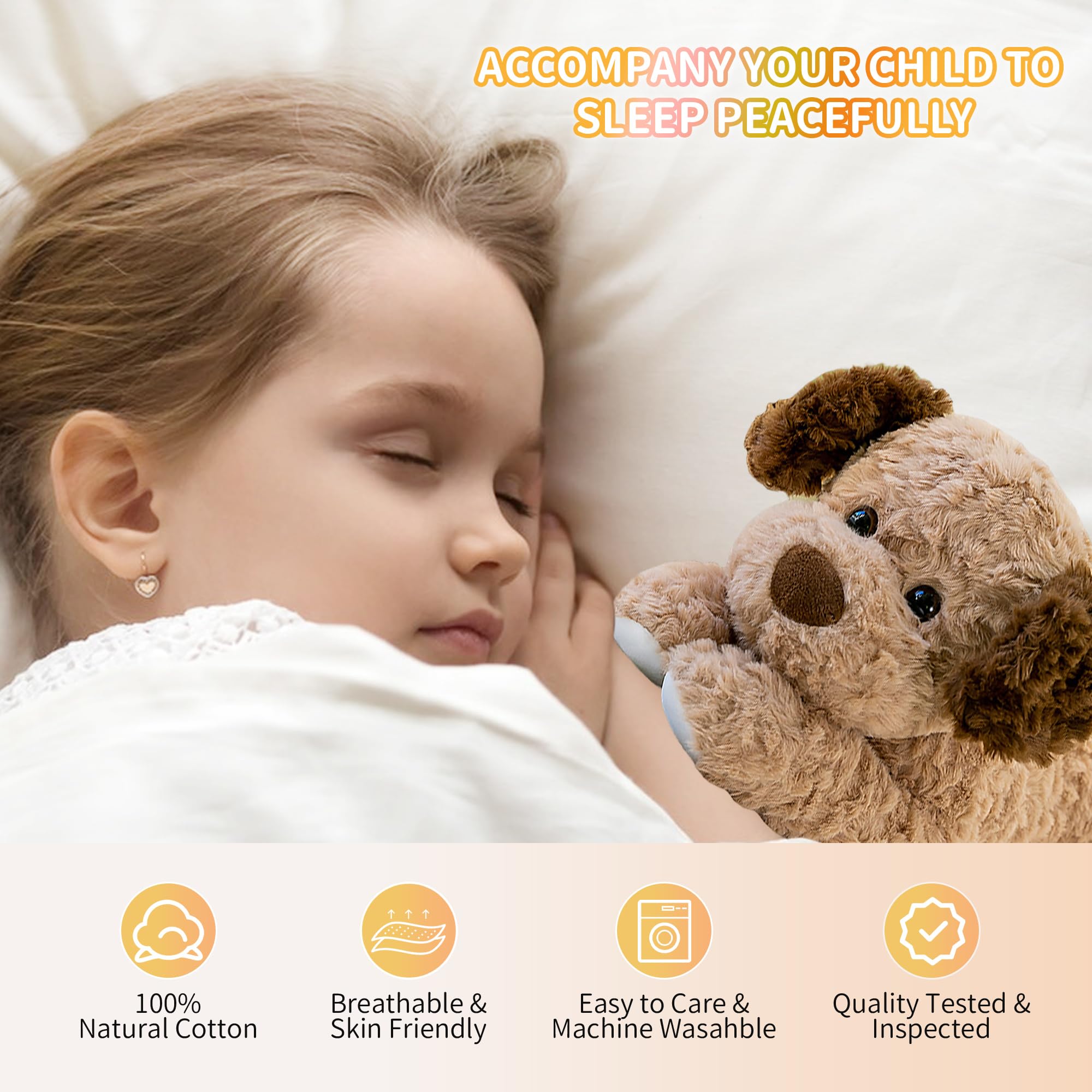 VETENSO weighted dog plush supports restful moments during naps.