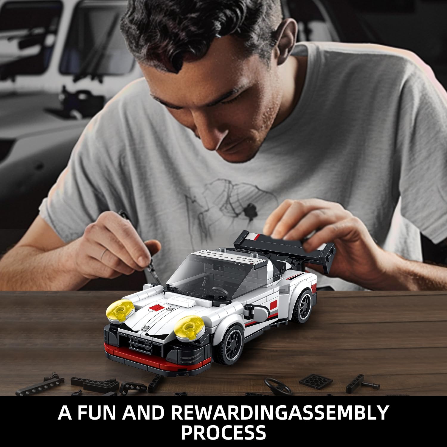 VGD acrylic display case keeps the model ready for proud display.