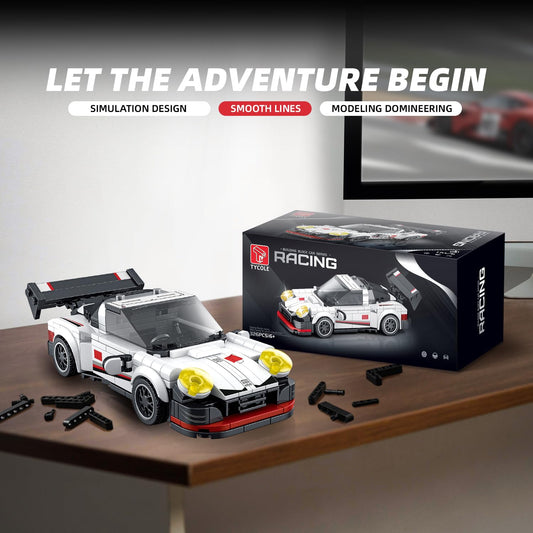 VGD sports-car model kit assembly highlights easy, beginner-friendly building sessions.