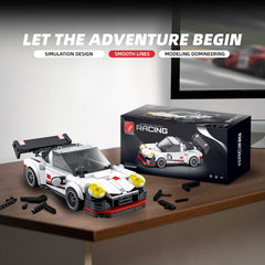 VGD sports-car model kit assembly highlights easy, beginner-friendly building sessions.