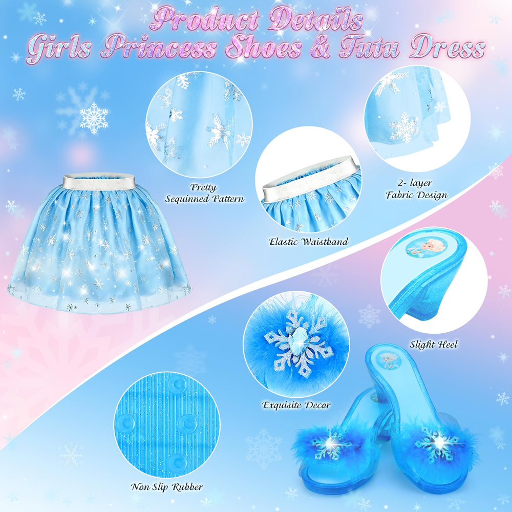 VGOFUN blue dress with stars and snowflakes sparks dress-up creativity.
