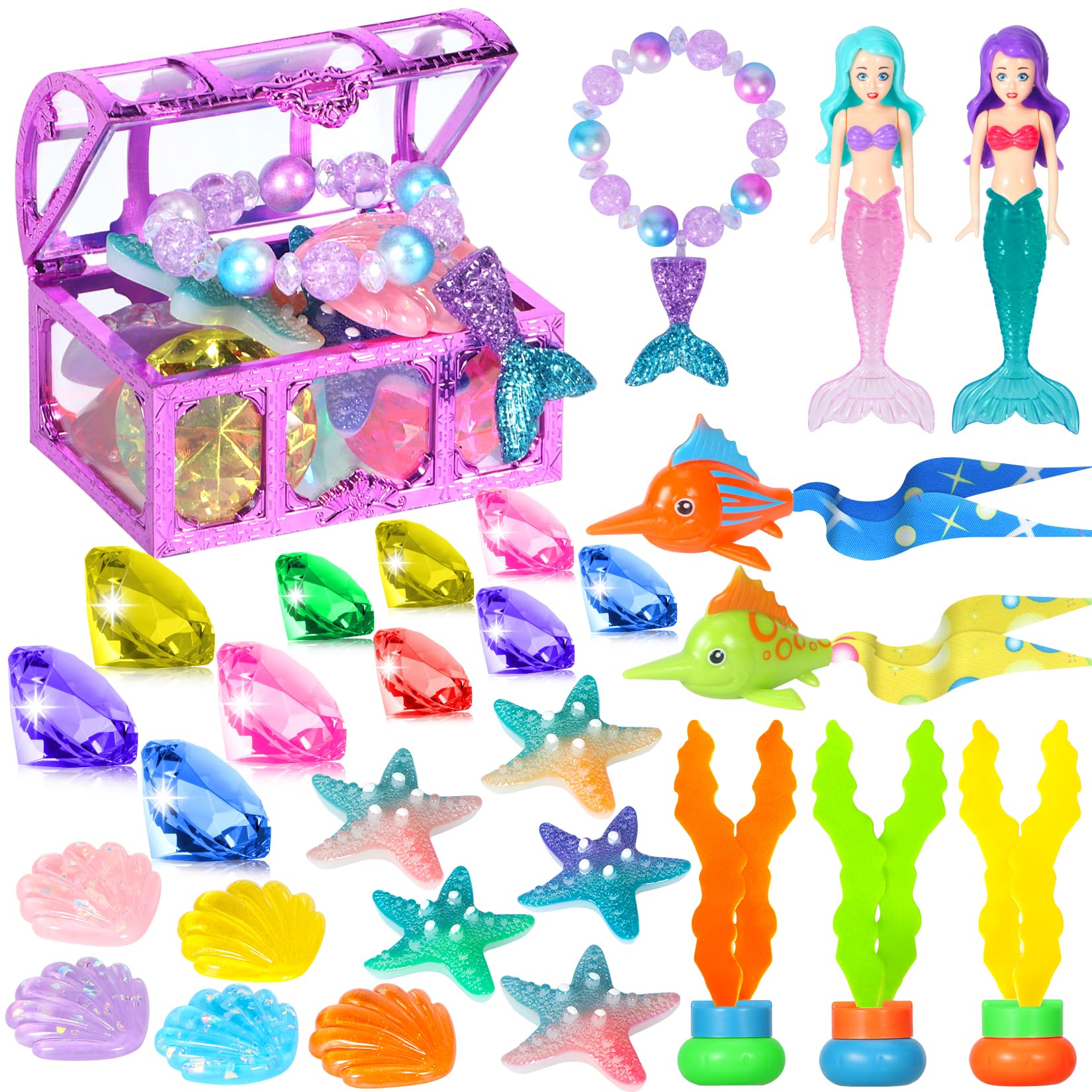 VGOFUN diving gems large four for pool treasure hunts and underwater play