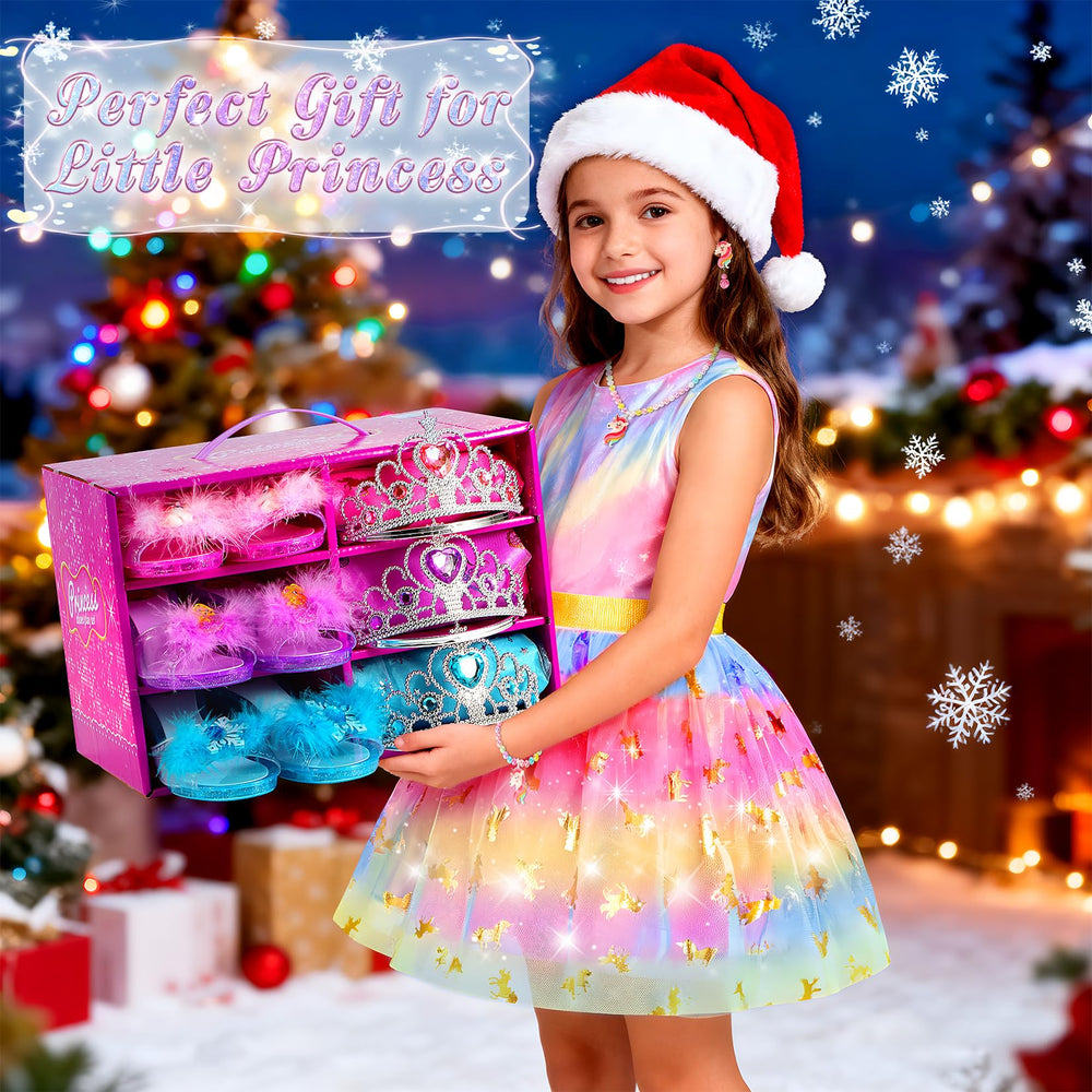 VGOFUN dress-up playtime with shoes and skirts encourages creative role-play.