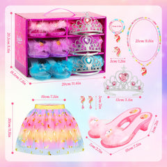 VGOFUN princess jewelry assortment neatly organized for easy selection.