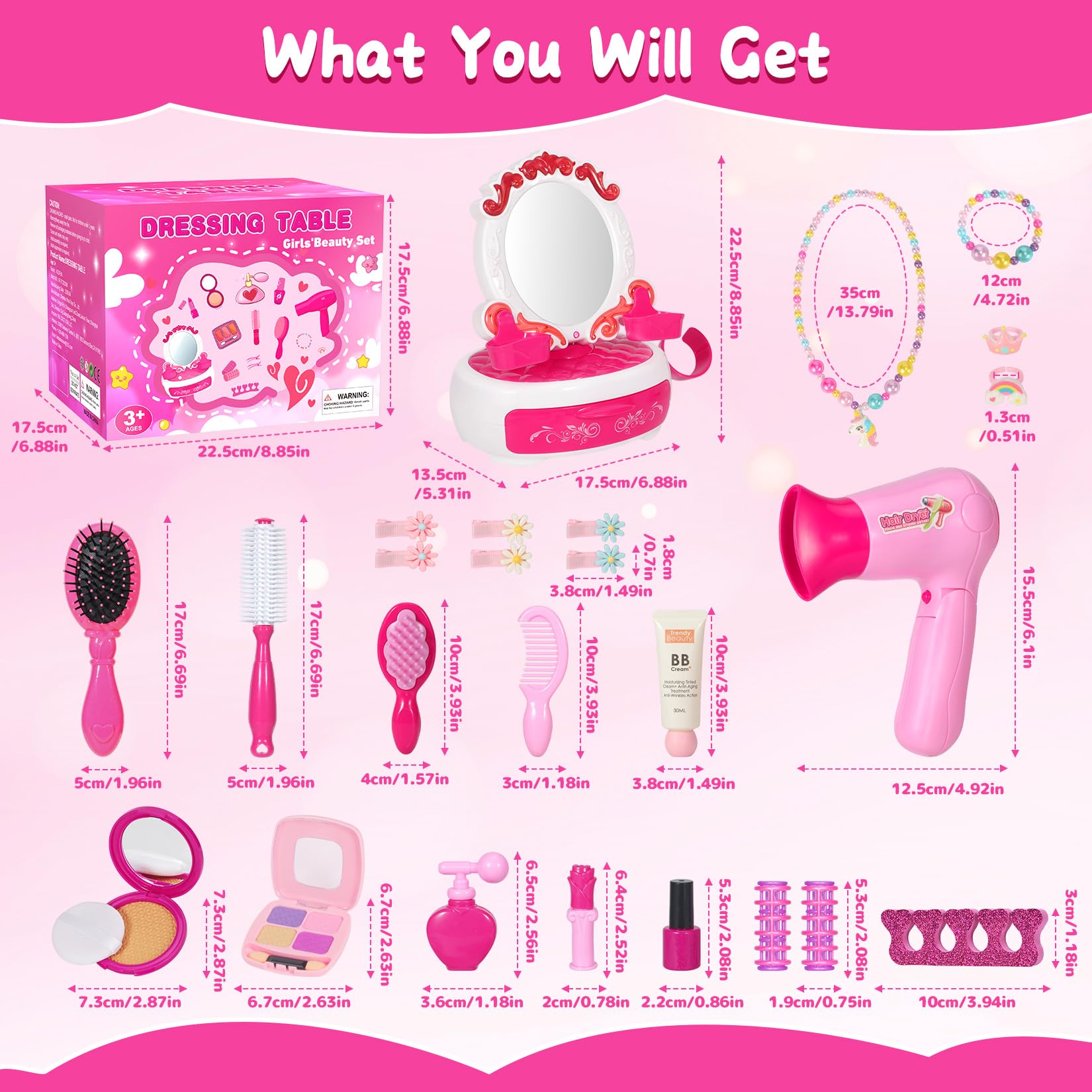 VGOFUN sparkly unicorn jewelry for storytelling and dress-up